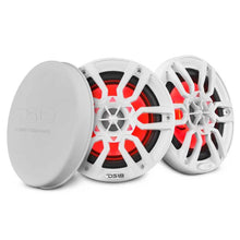 Load image into Gallery viewer, DS18 NXL Series Coaxial Marine Speaker w/ RGB Lights 6.5in 2-Way 100 Watts RMS 4 ohm White