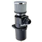 Moroso Single Inlet Black -16AN Billet Breather Tank Catch Can