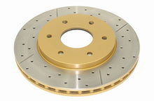 Load image into Gallery viewer, DBA 04-07 Infiniti QX56 Front Street Series Drilled &amp; Slotted Rotor w/Gold Hat