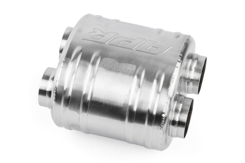 APR Premium Sound Absorption Muffler - Dual 63.5mm (2.5in) - Oval Body 220mm x 169mm x 211mm MUH0010