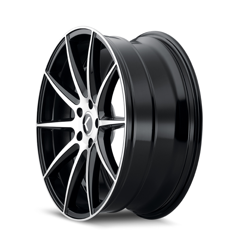 Kraze KR194 Cosmos 20x8.5 / 5x114.3 BP / 38mm Offset / 72.62mm Hub Gloss Black Machined Wheel