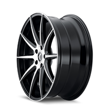 Load image into Gallery viewer, Kraze KR194 Cosmos 18x8 / 5x120 BP / 40mm Offset / 74.1mm Hub Gloss Black Machined Wheel