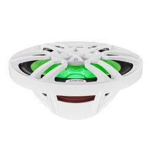 Load image into Gallery viewer, DS18 NXL Series Coaxial Marine Speaker w/ RGB Lights 6x9in 2-Way 125 Watts RMS 4 ohm White