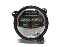 Load image into Gallery viewer, Raxiom 18-23 Jeep Wrangler JL Axial Series 9-In Angel Eye LED Headlights- Black Housing (Clear Lens)