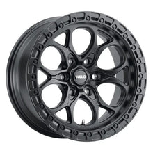 Load image into Gallery viewer, Weld 17x9 Ledge Bead Lock 6x139.7 ET0 BS 5.00 106.1 Hub Bore - Satin Black / Gloss BLK Ring
