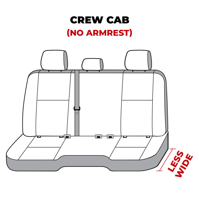 Covercraft 11-24 Dodge Ram Polycotton SeatSaver Custom Second Row Seat Covers - Misty Grey SS7432PCCT
