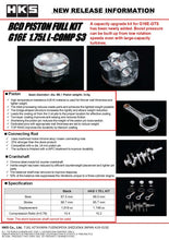 Load image into Gallery viewer, HKS BCD Piston Kit G16E 1.75L L-Comp S3 D88 21003-AT008