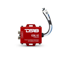 Load image into Gallery viewer, DS18 Hi/Low Converter 2-Chnl Speaker Emulator Remote Out For Adding Aftermarket Amps To Any System