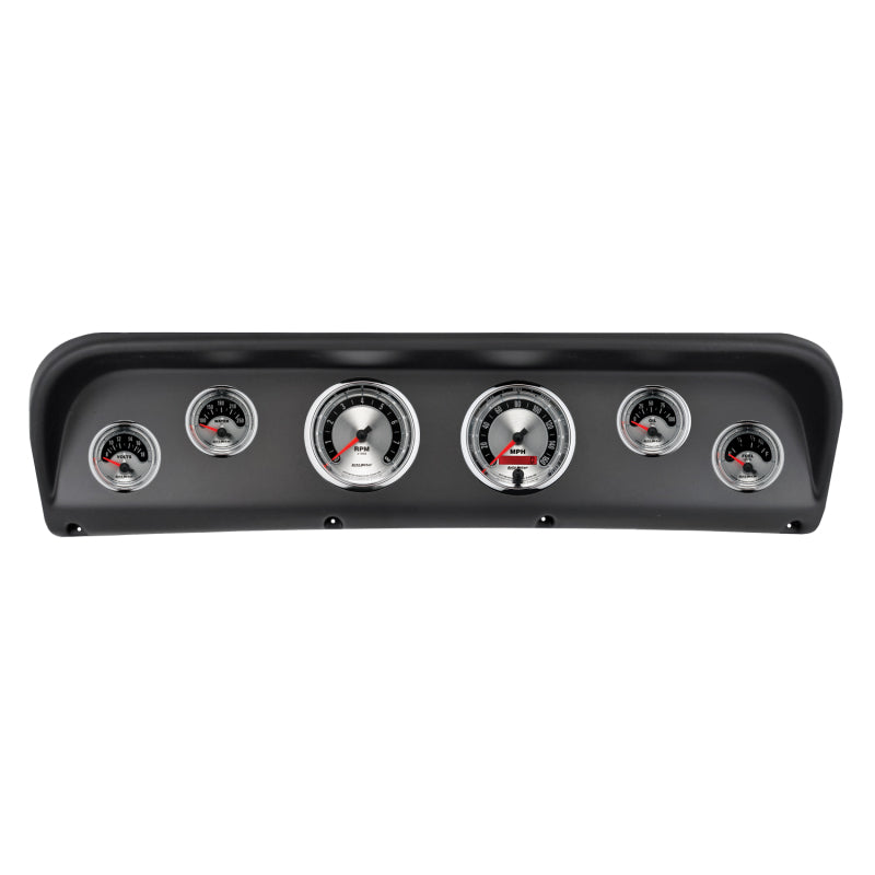 Autometer American Muscle Direct Fit Dash Kit 67-72 Ford F100 (2 x 3-3/8in. / 4 x 2-1/16in.) 2938-01