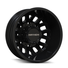 Load image into Gallery viewer, Mayhem 8107D Cogent Dually 17x6.5 / 8x165.1 BP / -142mm Offset / 121.3mm Hub Gloss Black Wheel