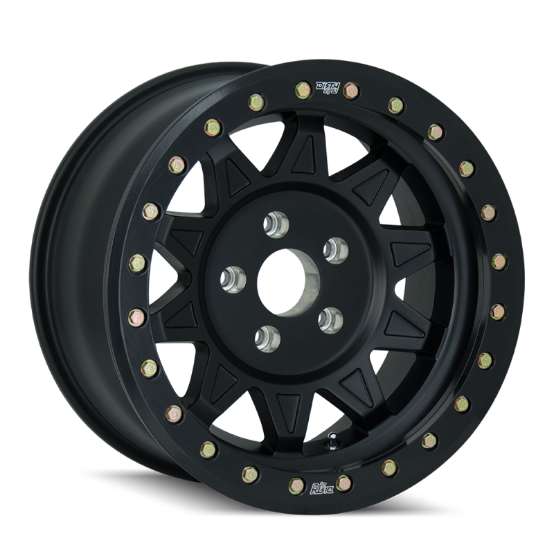 Dirty Life 9302 Roadkill 17x9/5x127 BP/-38mm Offset/71.5mm Hub Matte Black Wheel - Beadlock - GTR Auto