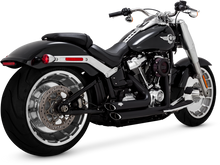Load image into Gallery viewer, Vance &amp; Hines 18-22 Harley Softail Wide Tire Shortshots Staggered Exhaust System - Black