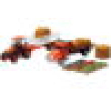 Load image into Gallery viewer, New Ray Toys Kubota Farm Tractor Play Set with Truck, Trailer, Crates and Haybales/ Scale - 1:32