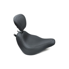 Load image into Gallery viewer, Mustang 18-21 Harley Heritage Classic &amp; Deluxe Wide Tripper Solo Seat w/Driver Backrest - Black