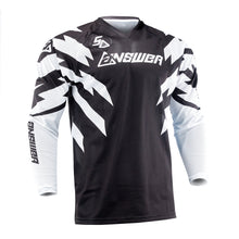 Load image into Gallery viewer, Answer 26 LE Syncron Rizz Vented Jersey Black/White/Cyan - XL