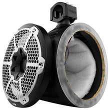 Load image into Gallery viewer, DS18 Marine And Powersports Towers 10in RGB LED Lights Black Carbon Fiber Speakers Not Included