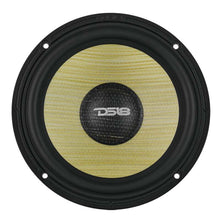 Load image into Gallery viewer, DS18 Dlx Qlty 6.5in+3.5in+2.2in 3-Way 180 Watt RMS 4 ohm Ylw Straw + Composite Foam Cone Neodymium