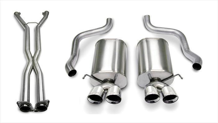 Corsa 07-08 Corvette 2.5in. Sport Series Cat-Back Dual Rear Exit with Twin 3.5in. Polished Tips