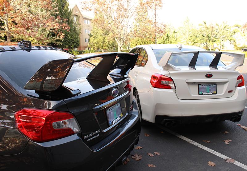 PERRIN 15-21 Subaru STI Wing Stabilizer - Black - GTR Auto