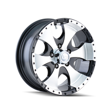 Load image into Gallery viewer, ION Type 136 15x6 / 5x114.3 BP / 0mm Offset / 83.82mm Hub Black/Machined Wheel