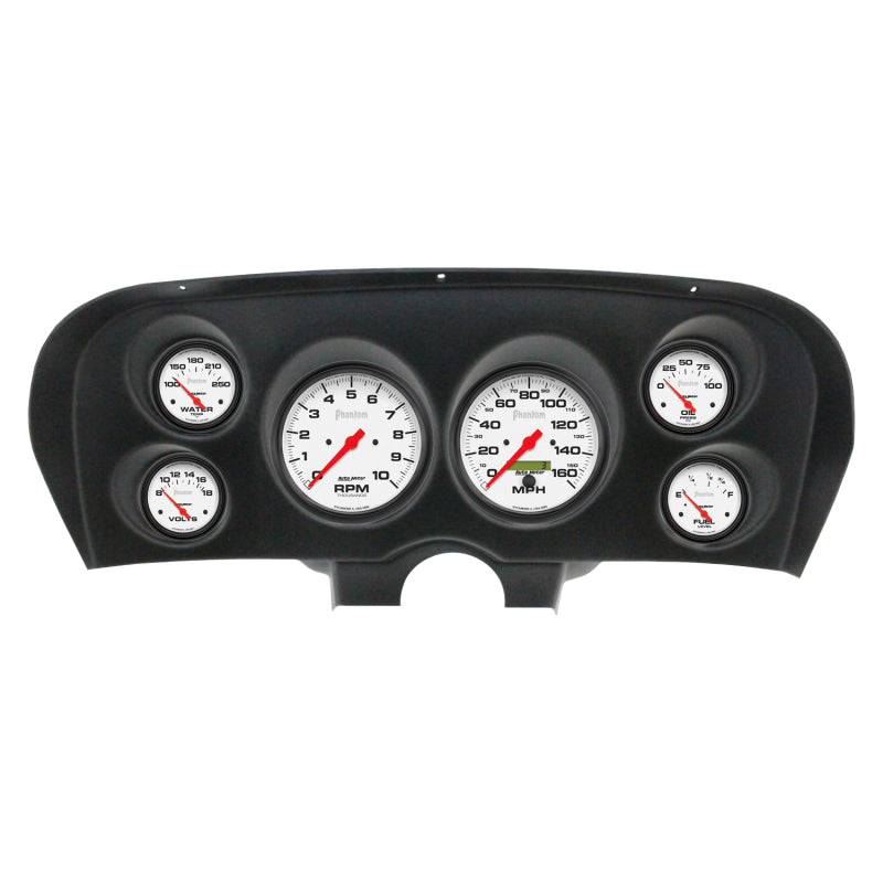 Autometer Phantom Direct Fit Dash Kit 69-70 Ford Mustang (2 x 5in. / 4 x 2-5/8in.) 2936-09
