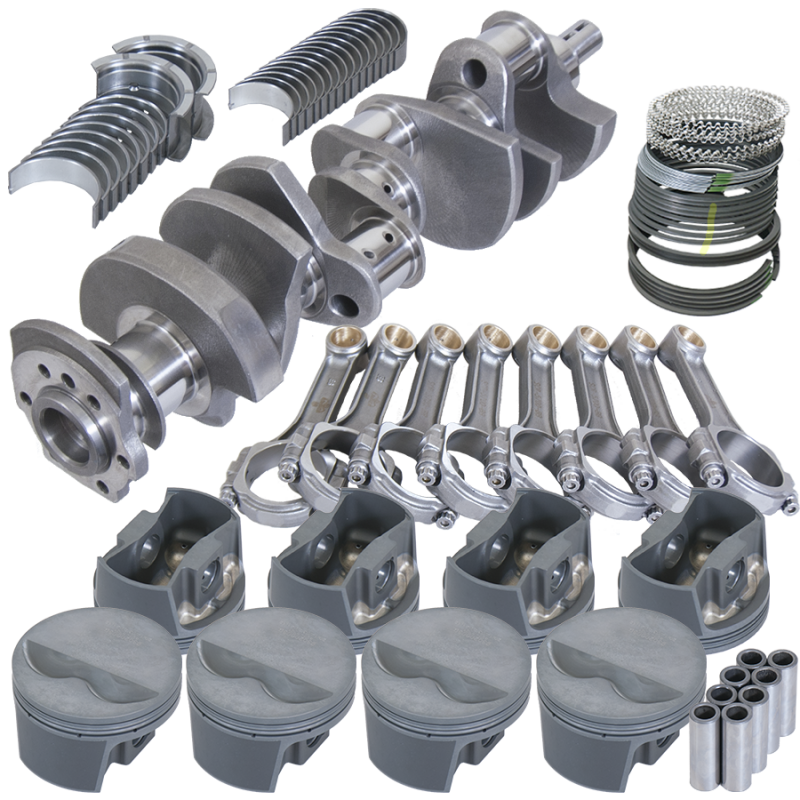 Eagle Chevy 350 3.480in Crank 6.000in I-Beam Rods -5cc Flat Top 4.030in Pistons Rotating Assembly