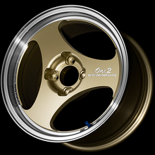 Load image into Gallery viewer, Advan ONI2 14x5.5 / +45 Offset / 4x100 / 63mm Bore / Machining and Champagne Gold