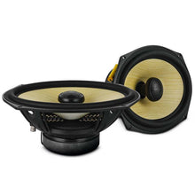 Load image into Gallery viewer, DS18 Deluxe Quality 6x9in Coaxial 150 Watts RMS 4 ohm Yellow Straw + Composite Foam Cone