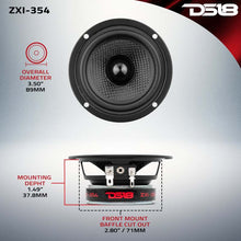 Load image into Gallery viewer, DS18 3.5in 40 Watts RMS 4 ohm 1-Way Full Range Speaker w/ Kevlar Cones