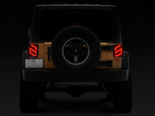Load image into Gallery viewer, Raxiom 07-18 Jeep Wrangler JK Axial Series Trident LED Tail Lights- Black Housing (Clear Lens)