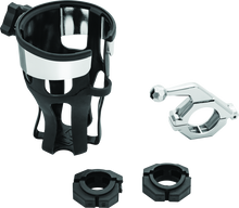 Load image into Gallery viewer, Kuryakyn Reflex Drink Holder With Bar Mount Universal Chrome