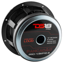 Load image into Gallery viewer, DS18 10in 1000 Watts RMS 8 ohm Mid-Bass Loudspeaker