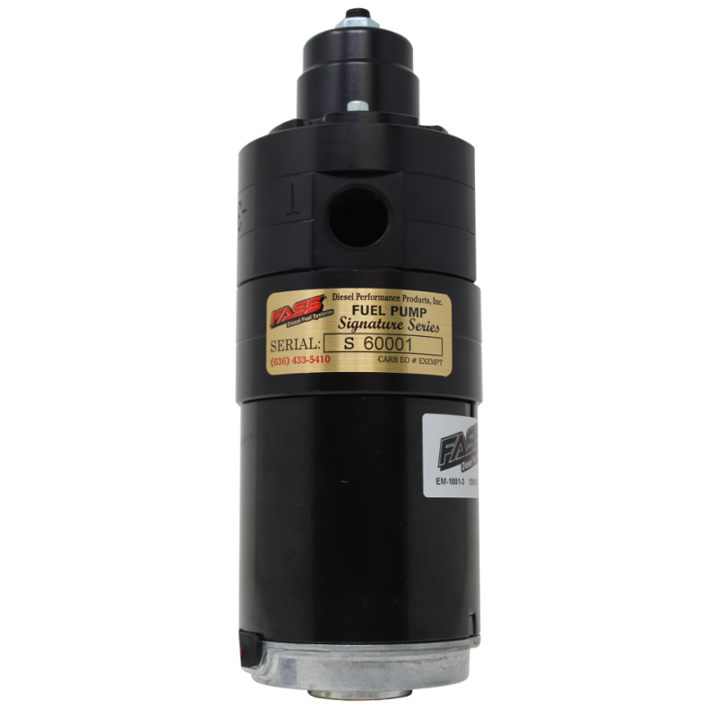 FASS 10-14 Dodge/RAM Cummins 6.7L 165gph Signature Series Adjustable Diesel Fuel Pump FAS D05 165G SFASD05165G