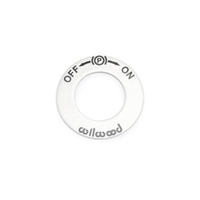 Load image into Gallery viewer, Wilwood ON/OFF Switch EPB Sticker ALUM .87 IDx