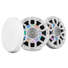 Load image into Gallery viewer, DS18 Marine 6.5in 2-Way 150 Watts RMS 4 ohm Digital LED Lights Bullet Tweeter Covers Included White