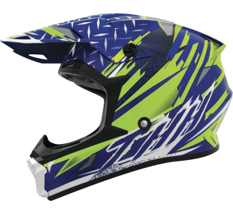 THH Helmets T710XR Assault Blue/Yellow - XS