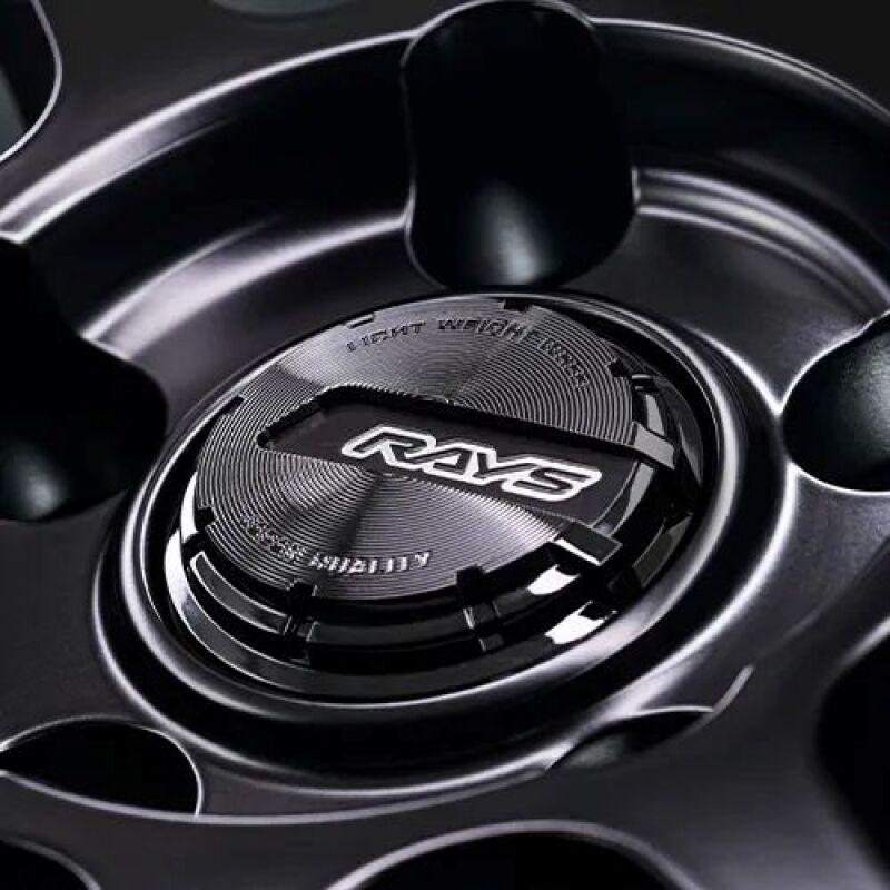 Gram Lights 57NR LIMITED II 18x8.5 +38 5-112 Semigloss Black Wheel w/ Black Cap/Stickers/Air Valve