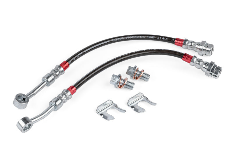 APR 17-20 Audi RS3/15-24 Volkswagen Golf R Braided Stainless Steel Brake Line Set - Rear BRK00051