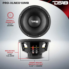 Load image into Gallery viewer, DS18 10in 1000 Watts RMS 8 ohm Neodymium Mid-Bass Loudspeaker