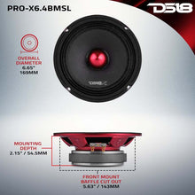 Load image into Gallery viewer, DS18 6.5in 200 Watts RMS 4 ohm Mid-Range Bullet Loudspeaker Shallow