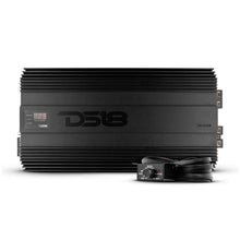 Load image into Gallery viewer, DS18 1-Channel Amp 15000 Burst/0.5ohm 8000/1ohm 4800/2ohm 2500/4ohm Watts RMS w/ Voltmeter Black