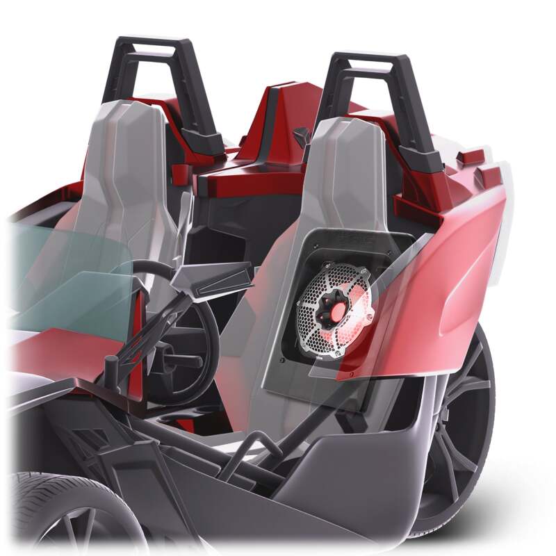 DS18 2015+ Polaris Slingshot Rear Subwoofer Enclosure Fits 10in Subwoofer (Subwoofer Not Included)