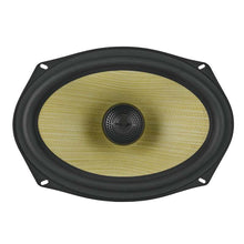 Load image into Gallery viewer, DS18 Deluxe Quality 6x9in Coaxial 150 Watts RMS 4 ohm Yellow Straw + Composite Foam Cone