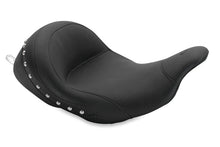 Load image into Gallery viewer, Mustang 08-21 Harley Electra Glide,Rd Glide,Rd King, Str Glide Lowdown Solo Seat w/Studs - Black