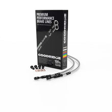 Load image into Gallery viewer, Goodridge 84-12 Harley-Davidson FXST/FXSTC (w/o ABS) Clear Front Brake Line w/Black Fitting HD0025-1FC-BK
