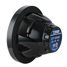 Load image into Gallery viewer, DS18 Hybrid Marine Speakers w/ Driver And RGB LED 10in 2-Way 450 Watts RMS 4 ohm Crbn Fiber w/ Cover