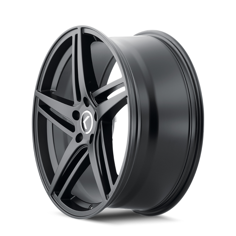 Kraze KR195 Milano 20x8.5 / 5x112 BP / 38mm Offset / 66.56mm Hub Satin Black Wheel