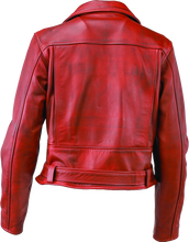 Load image into Gallery viewer, Kuryakyn Leather By River Road Arabian Spice Leather Jacket Red Womens - Small