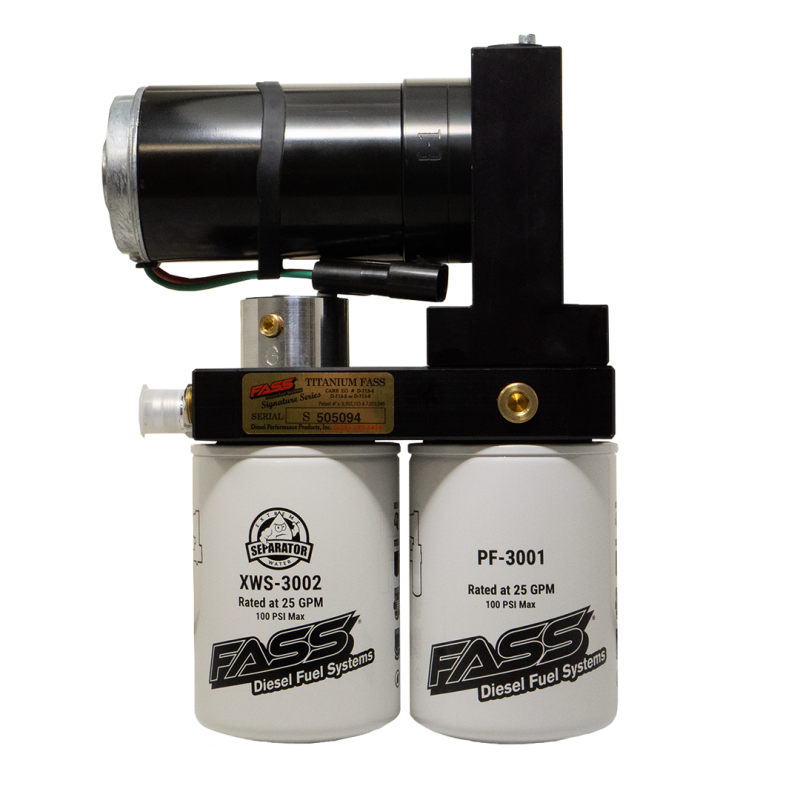 FASS 00-05 Ford Powerstroke F250/F350 (Excursion 6.0 and 7.3L) 140gph No Drop Titanium Fuel System SNDTSF15180F140G
