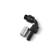 Load image into Gallery viewer, Russell Hose End Crimp On 10 Sae Port Male To -8 Hose 90 Deg Swivel Blk Anodized